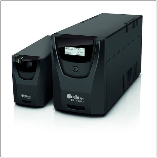 Riello NPW 600 UPS Line-Interactive 600VA 360W with 4 IEC Outlets