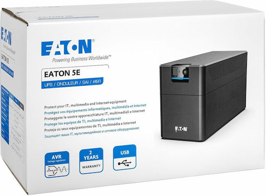 Eaton 5E Gen2 2200 USB UPS Line-Interactive 2200VA 1200W με 6 IEC Πρίζες