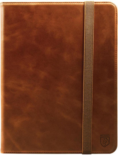 Rosso Deluxe Flip Cover Δερμάτινη Καφέ (iPad Air 13" 2024)