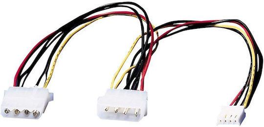 Roline 4-Pin Molex - 4-Pin Molex / FDD Cable 0.3m Multicolour (11.03.1010)