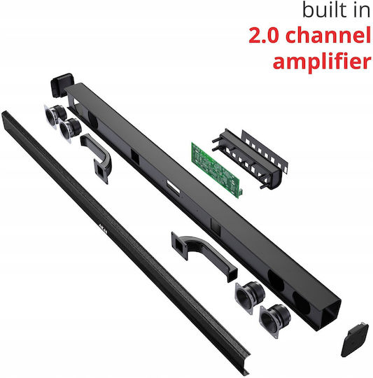 Akai Proffesional ASB-5L Саундбар 2 Bluetooth и HDMI 40W с Дистанционно Черен