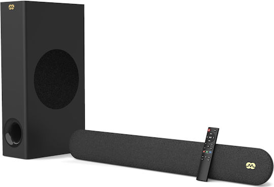 Mozos Soundbar 2.1 Bluetooth και HDMI 80W με Τηλεχειριστήριο Μαύρο