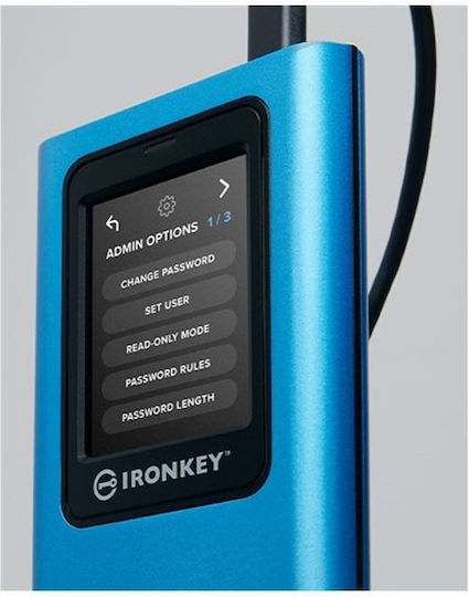 Kingston IronKey Vault Privacy USB 3.2 Externe SSD 1.9TB 2.5" Blau