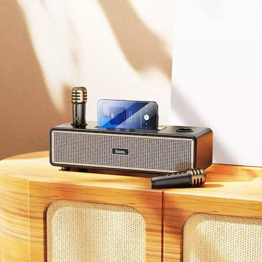 Hoco Karaoke Speaker With Wireless Microphones BS63 Gold