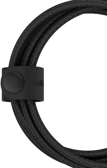 Belkin Braided USB to Type-C / Lightning Cable Μαύρο 1.5m (CAC003HQ1.5MBK)