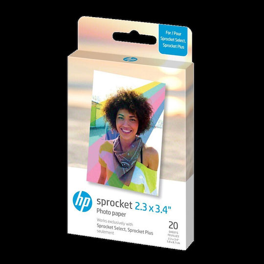 HP Sprocket Select Фотохартия за Принтери Zink 20 Листове