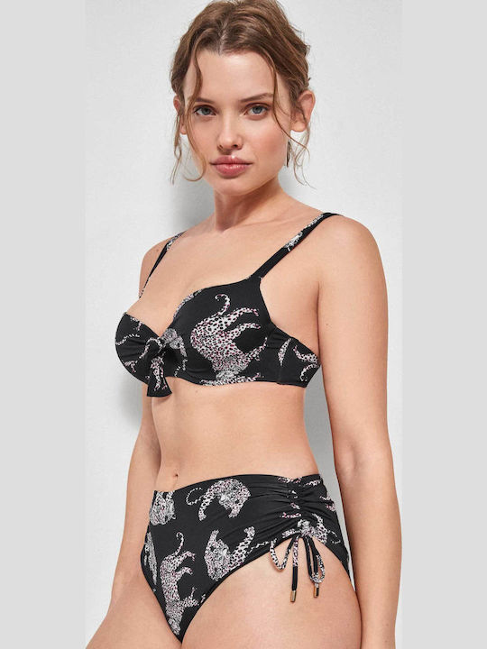Bikini Top with Padding Black
