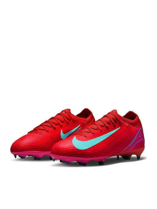 Nike Mercurial Vapor 16 Pro FG Παιδικά Ποδοσφαιρικά Παπούτσια με Τάπες Ember Glow / Aurora Green
