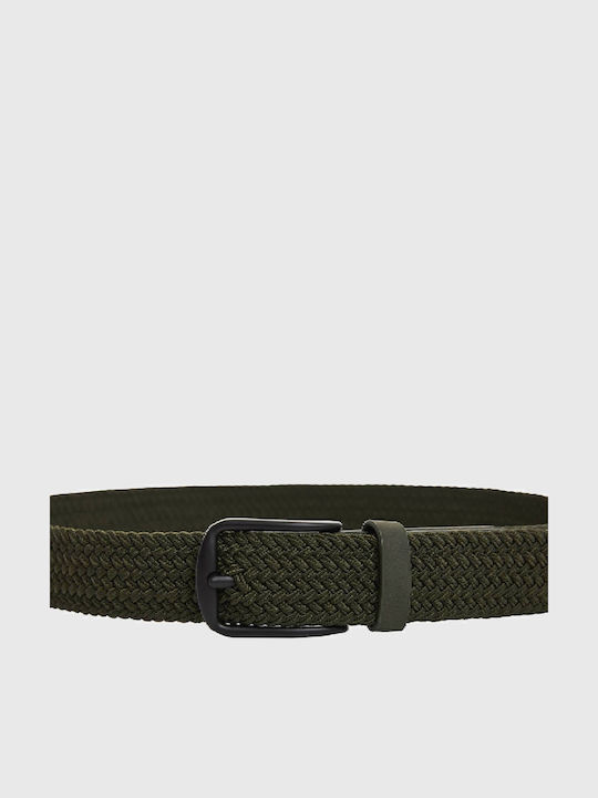 Elastic Men's Belt Khaki