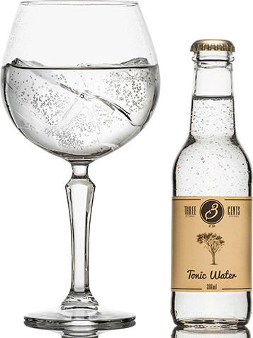 Three Cents Dry Tonic cu carbonatare în Sticlă 200ml