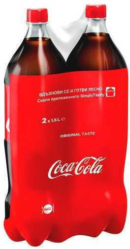 Coca-Cola Cola με Ανθρακικό σε Μπουκάλι 2x1500ml