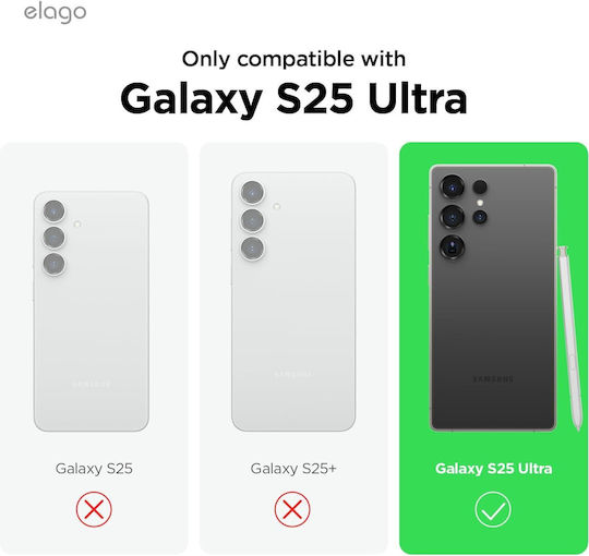 Elago Glide Back Cover Plastic / Silicone Gray (Galaxy S25 Ultra)
