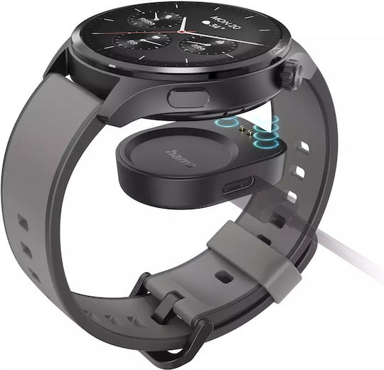 HAMA 9000 47mm Smartwatch με SIM και Παλμογράφο (Γκρι)