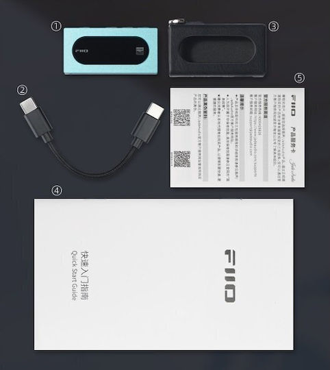 Fiio APA2025-00423 Преносим Цифров Усилвател за Слушалки Канала с DAC и USB