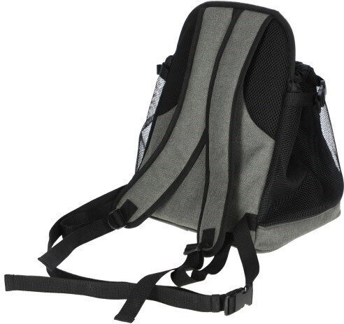 Kerbl Rucksack für Hunde / Katzen bis 8kg Schwarz L38xB31xH24cm.