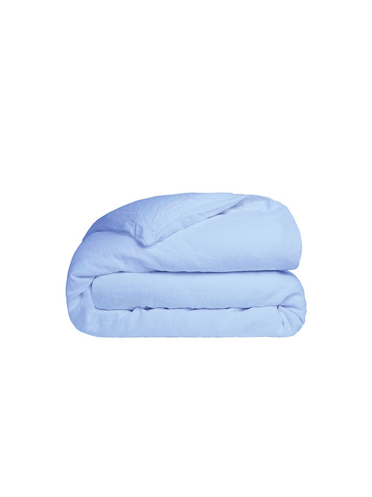 Sunshine Duvet Cover Cotton Double 200x250 Cotton Feelings 103 Light Blue