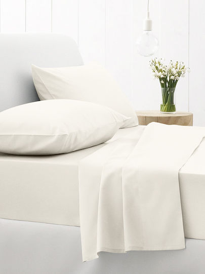 Sunshine Duvet Cover Cotton Double 200x250 Feelings 100 White