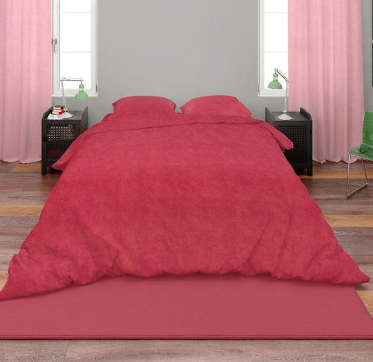 Dimcol Bettbezug Einzelbett 160x240 Shadow 23 Red