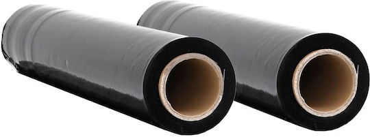 vidaXL Black Stretch Film 50cm x 300m 2pcs