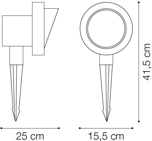 Ideal Lux Waterproof Spot 15.5x25x41.5cm Ideal Lux Waterproof Spot 15.5x25x41.5cm