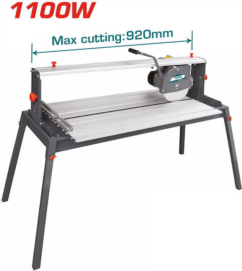 Total Машина за рязане на плочки Wet Cutting Електрически 1.1kw 920мм