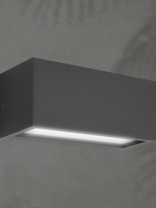 Eurolamp Επιτοίχια Εξωτερική Πλαφονιέρα E27 IP54 11x25x10εκ.