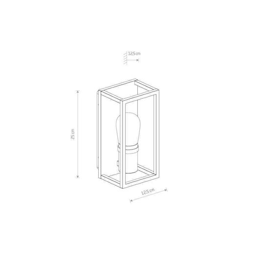 Nowodvorski Wall-Mounted Outdoor Light E14 IP54 12.5x12.5x25εκ.
