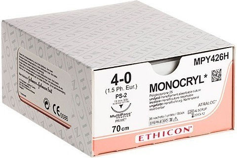 Ethicon Absorbierbar Länge 45cm mit Nadel 13mm Monocryl 6/0