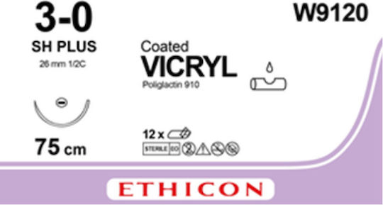 Ethicon Рамки Абсорбиращ Vicryl 3/0 25мм