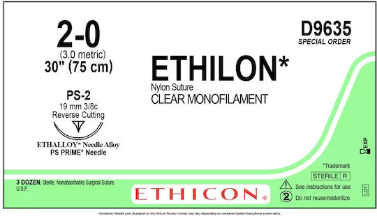Ethicon Ράμματα Απορροφήσιμα Μήκους 75cm με Βελόνα 26mm