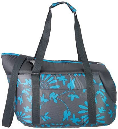 Hobbydog Waterproof Shoulder Bag for Dog and Cat Transport Grey M50xW32xH30cm