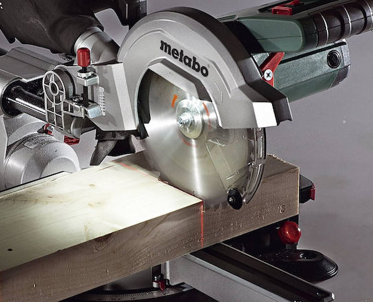 Metabo KGS 254 M Fierastrău Cu Tăietor De Unghi La Rețea 1800W Glisant Cu Ghid De Tăiere Laser Și Diametru Disc 254mm