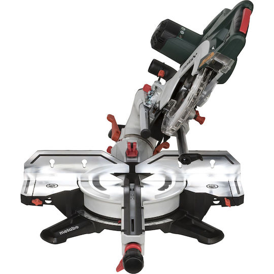 Metabo KGSV 72 Xact Crosscut SAW Фугопила Ток с Мощност 1800W, Диаметър на Диска за Рязане 216мм & Скорост на Рязане 6300обороти в минута