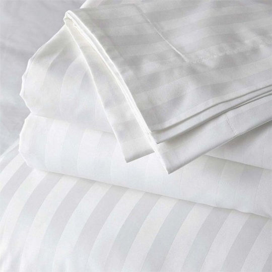 Lino Home Ischia Hotel Sheet White King Size 280x280cm 1pcs