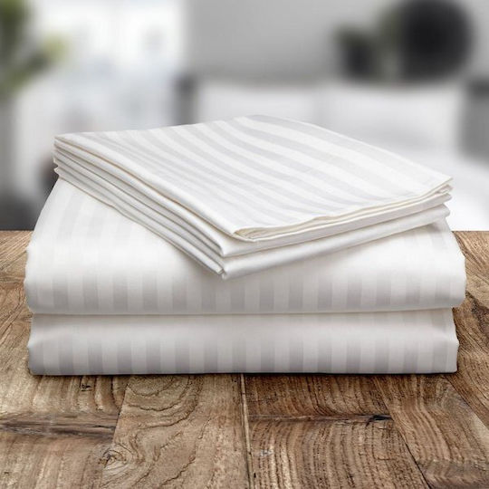 Lino Home Ischia Hotel Sheet White King Size 280x280cm 1pcs