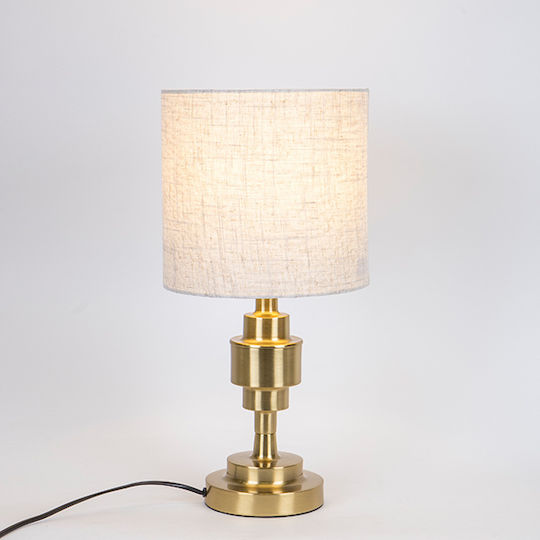 Metal Lampă de masă cu Abajur Auriu și Bază