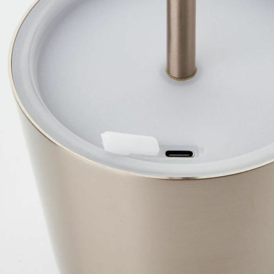 Brilliant Tischlampe LED mit Gelb Schirm und Basis