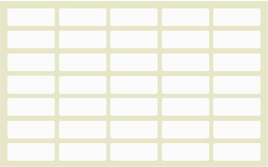 Justnote Small Adhesive Labels in White Color 130x90mm