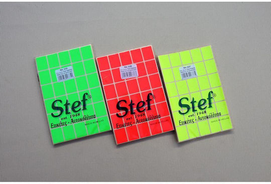 Stef Labels Small Adhesive Labels in Yellow Color 19x25mm
