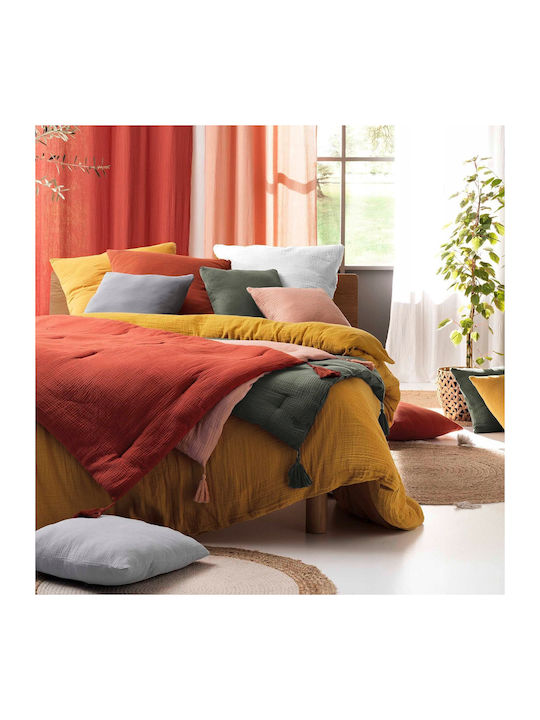 Douceur d'Intérieur Sheet Super-Double with Elastic 160x200cm. Green