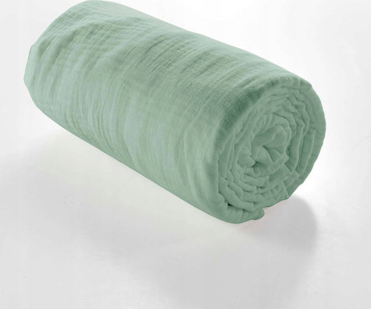 Douceur d'Intérieur Super-Double 160x200cm with Elastic Green