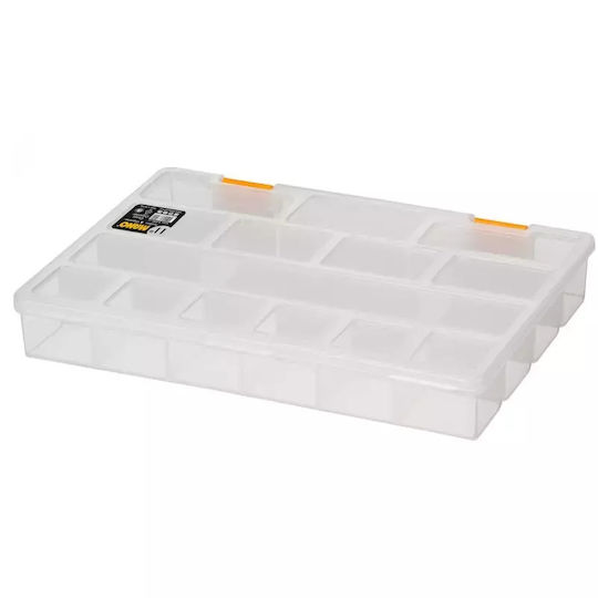 Mano Classic Tool Compartment Organiser Transparent 27.6x20.3x4.2cm