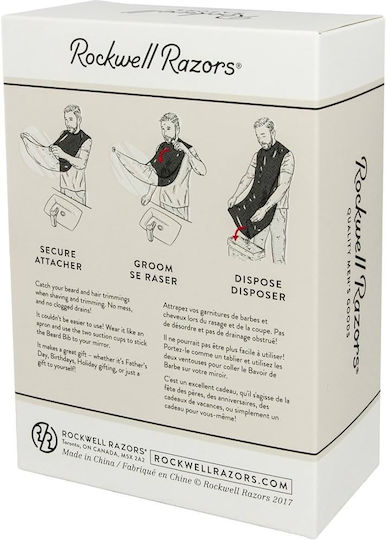 Rockwell Razors Μπέρτα Κουρέματος Beard Bib Μαύρη