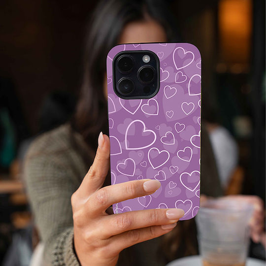 Калъф Sonique Heart Series за Realme 12 5G Realme 12x Лилав