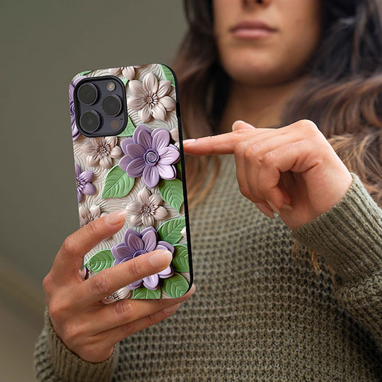 Sonique 3D Flower Series Case for Realme 12 5G Realme 12x Violet