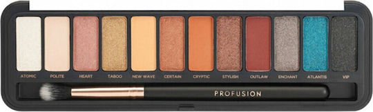 Profusion Cosmetics Eyeshadow Case Παλέτα με Σκιές Ματιών σε Στερεή Μορφή 10.2gr