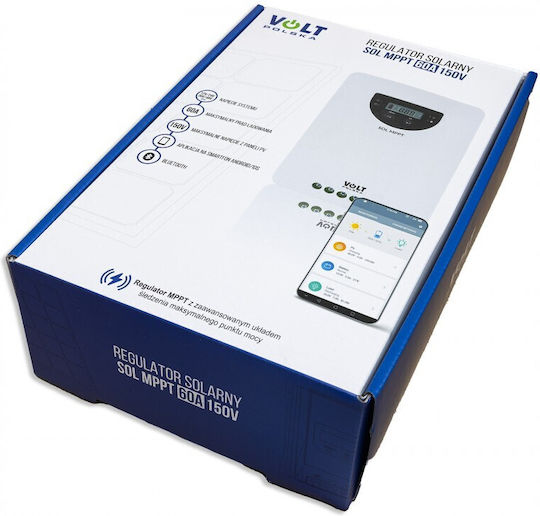 Solar Controller Charging Controller Mppt 60a 12 24 36 48v Lcd Bluetooth Volt