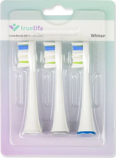 TrueLife SonicBrush UV Whiten Rezerve Capete Periuță Dinți Electrică Pachet Triplu 3 Buc