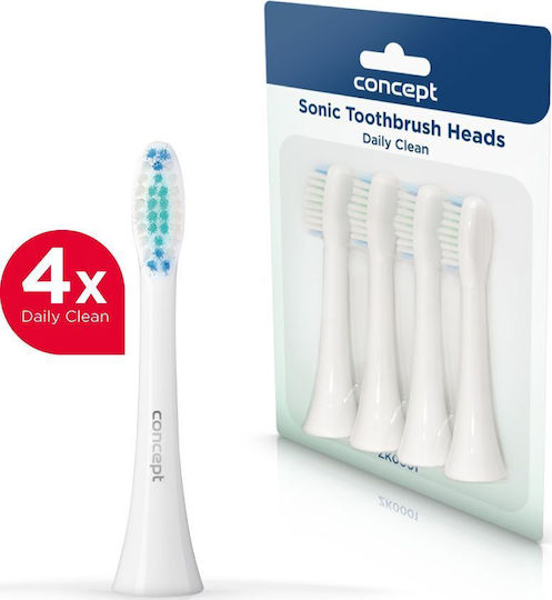 Concept Perfect Smile Daily Clean ZK0001 Ersatzköpfe für 4 Stück
