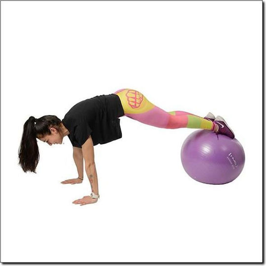 Abisal Μπάλα Pilates 65cm σε Μωβ Χρώμα